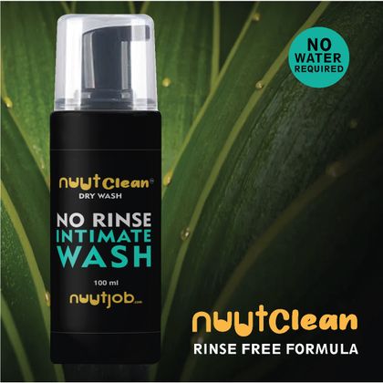 Quick Fix Combo Nuutclean Dry Wash + Nuut Fresh Intimate Deo Spray 200ml Combo pack - Nuutjob