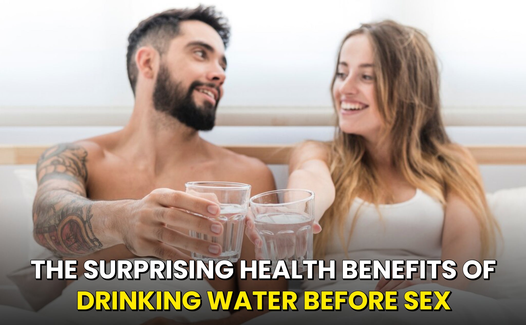 Couple with Glass of Water