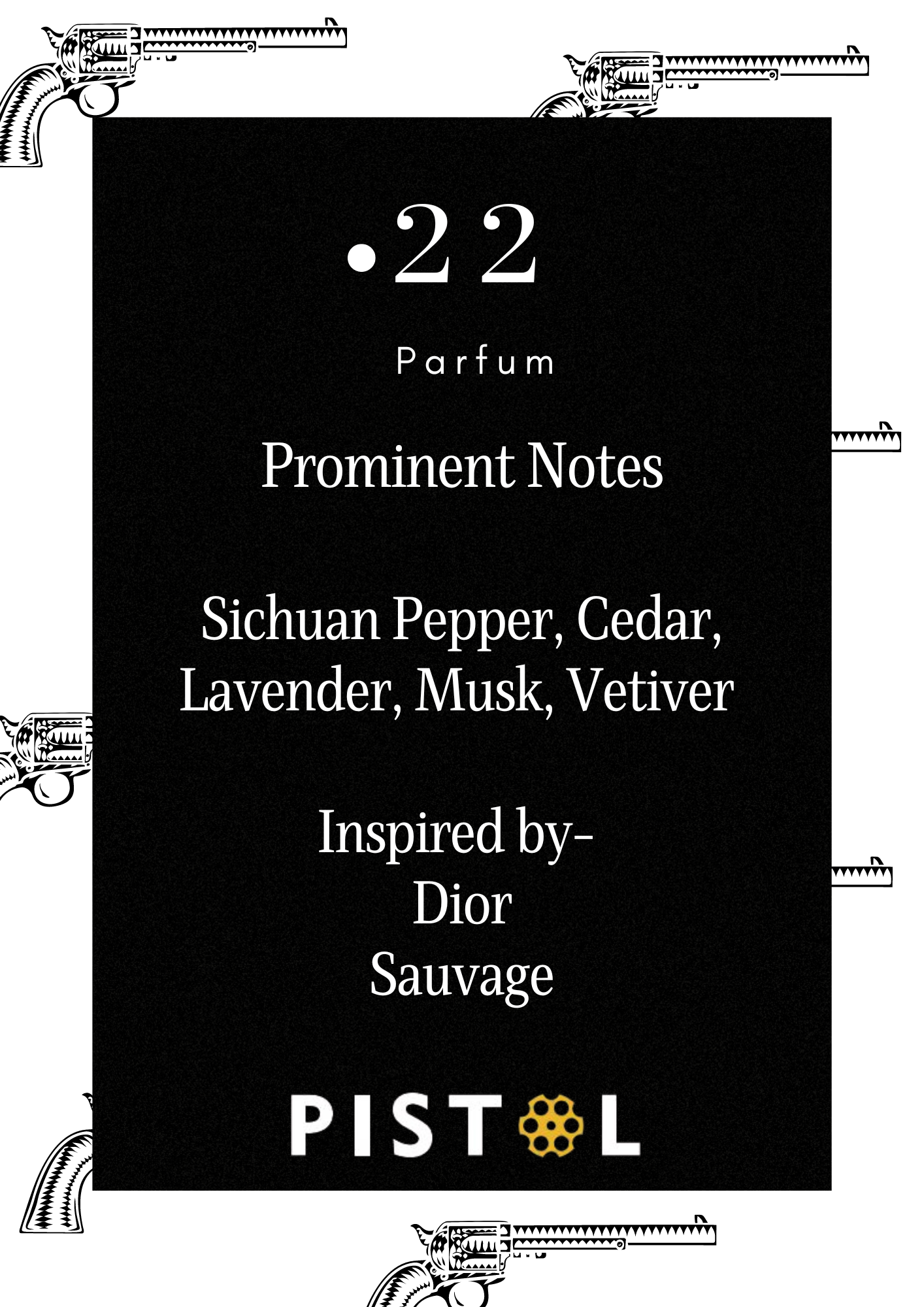 Pistol Perfumes | Gift Pack of 4 | 15ml each | Made for Men