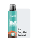 Nuutjob Hair Removal Foam Spray 200 gm | Quick-Easy & Painless Hair Removal | Aloe Vera Extract | All Skin Types | Unisex Adult
