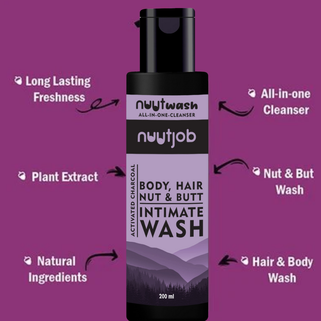 Nuutwash Intimate Nut, Butt, Body And Hair Wash Four-In-One Cleanser 200ml