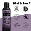 Nuutwash Intimate Nut, Butt, Body And Hair Wash Four-In-One Cleanser 200ml
