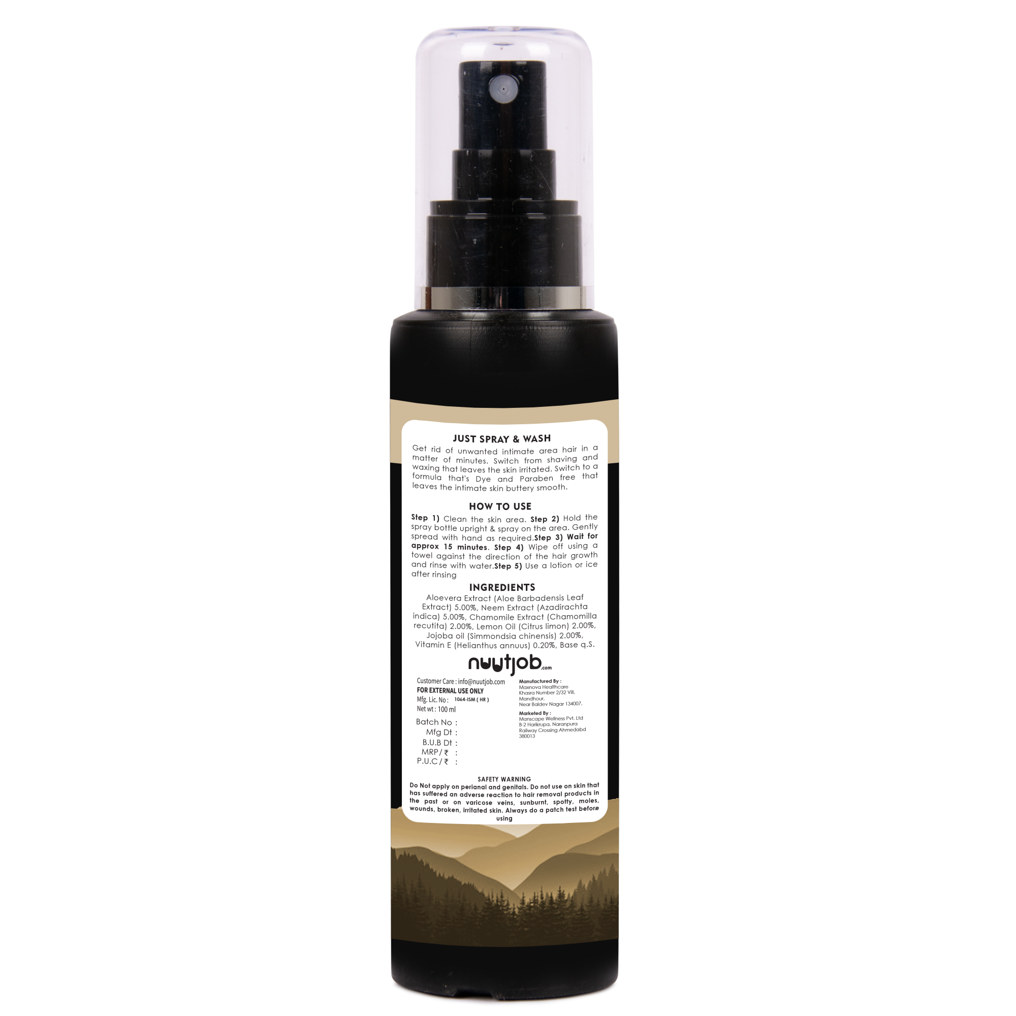 Hair Removal Starter Kit | Hair Removal spray + Soothing Hair Reducing gel | 160 ml combo pack of 2