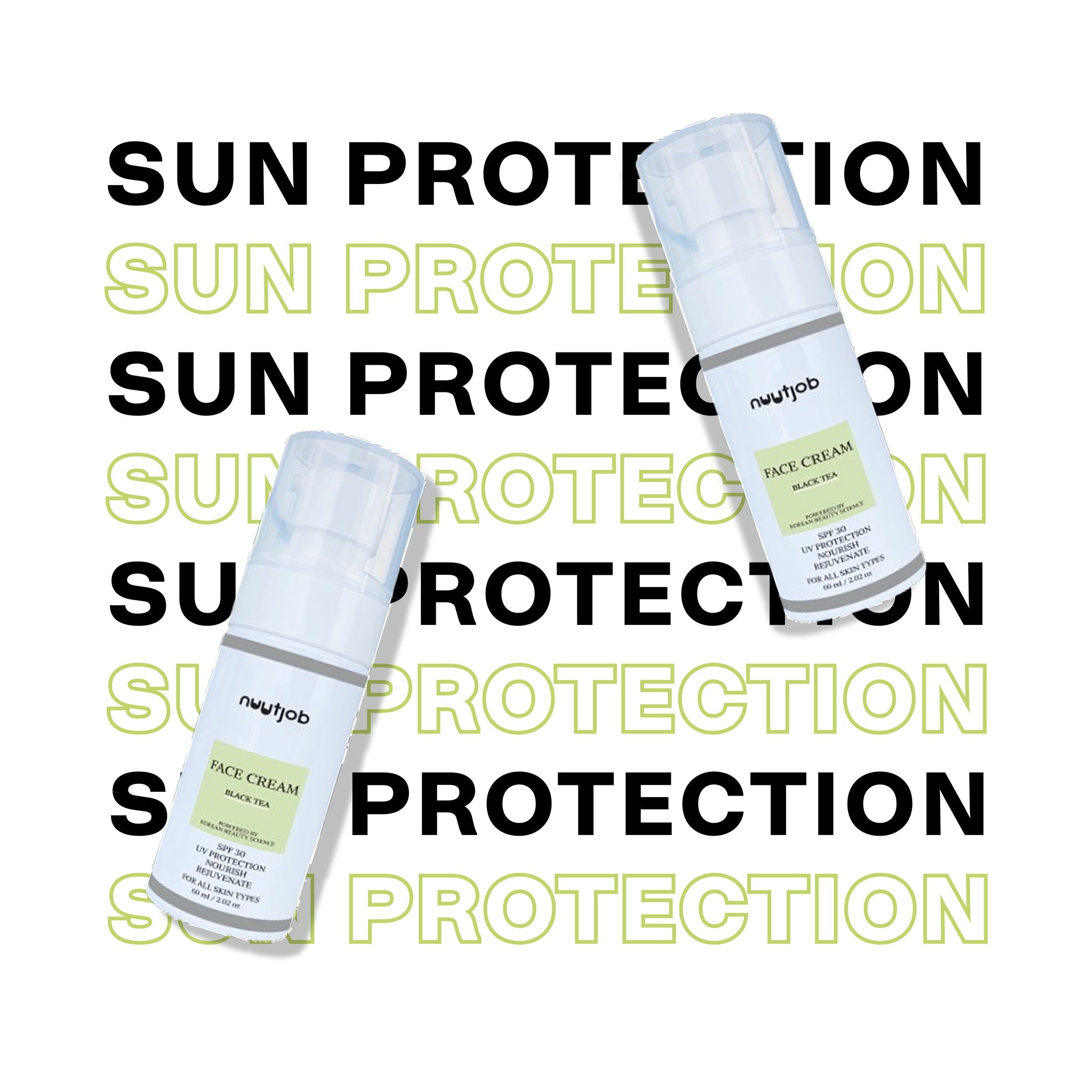 Black Tea Face Cream with SPF 30 for | Unisex | - Protection & Hydration | 60ml