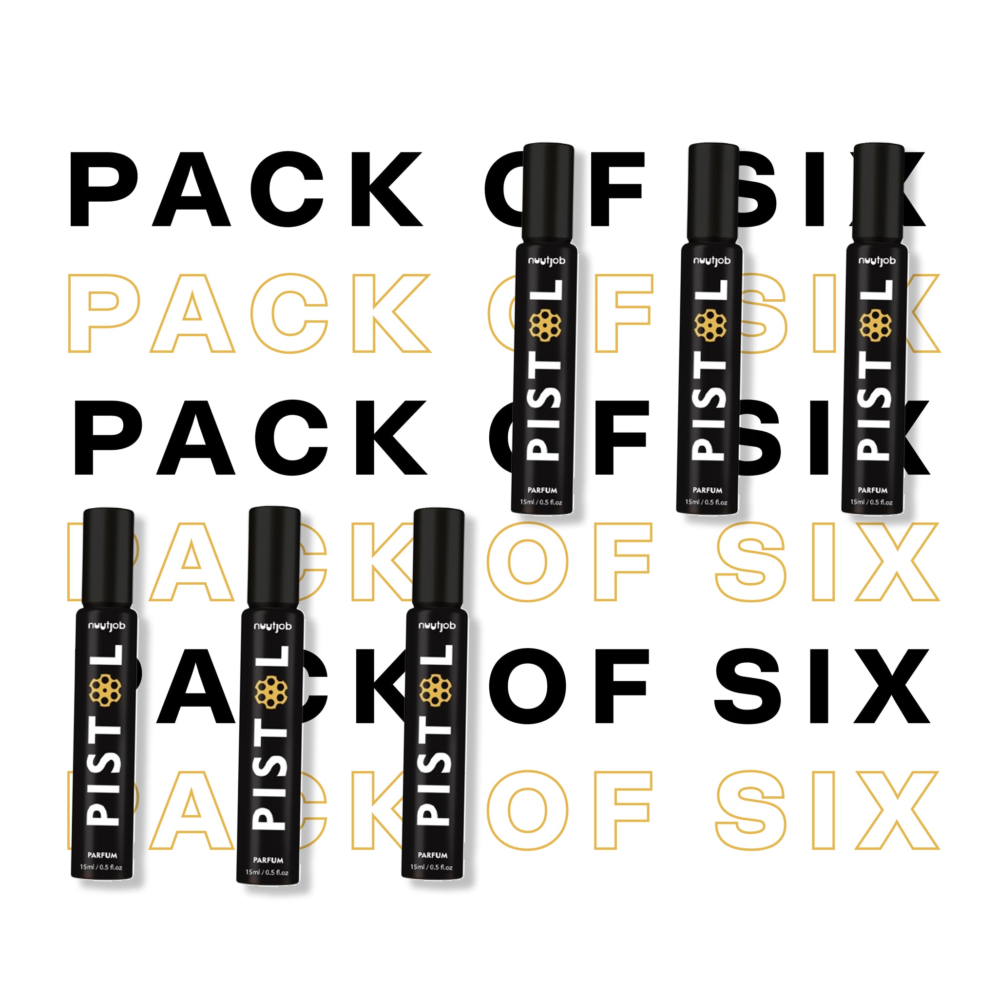 Pistol Perfumes - Perfume Gift Set pack of 6 | 15ml each | Parfum