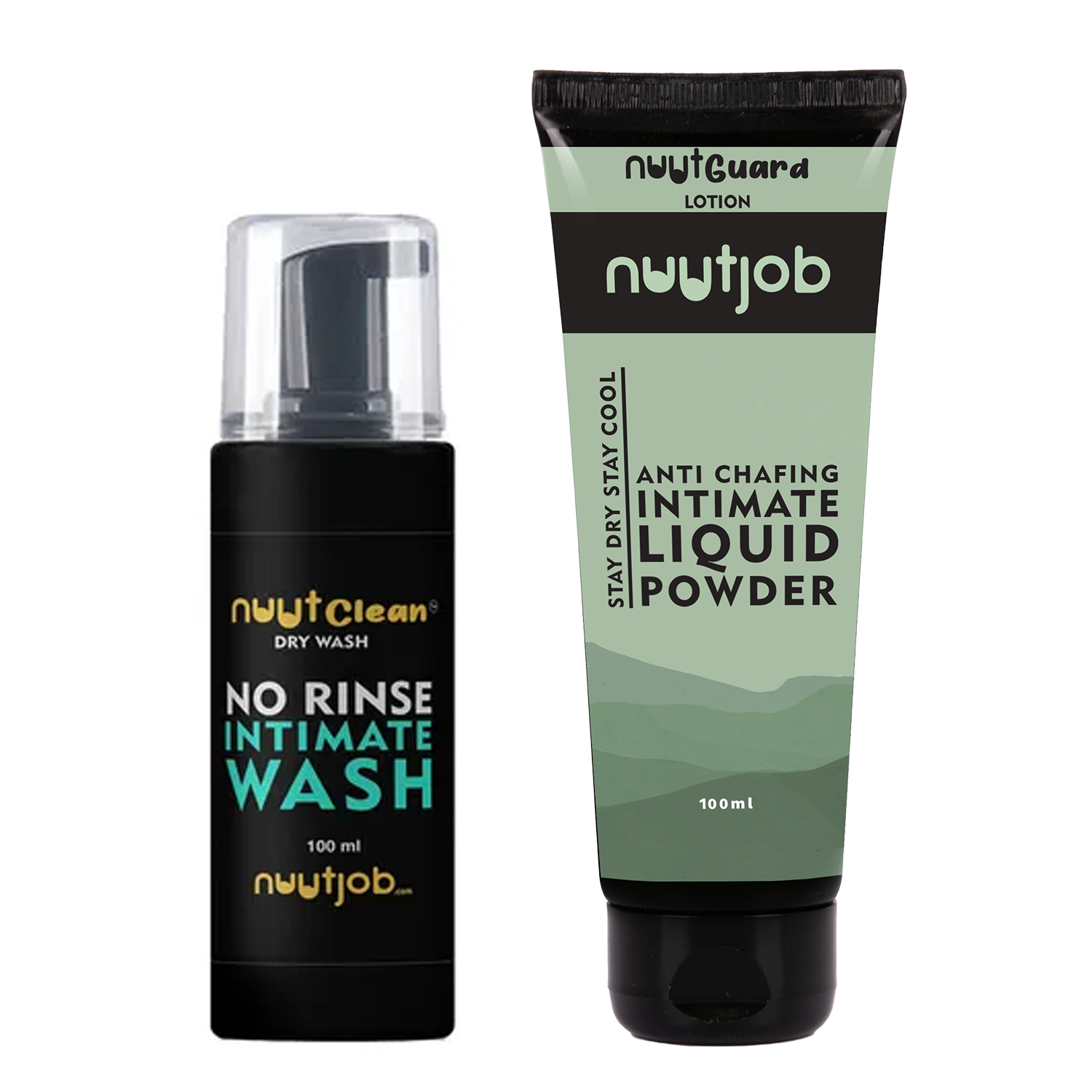 Sweat Proof 200ml Combo Nuutclean Dry Wash + Nuut Guard Liquid Powder
