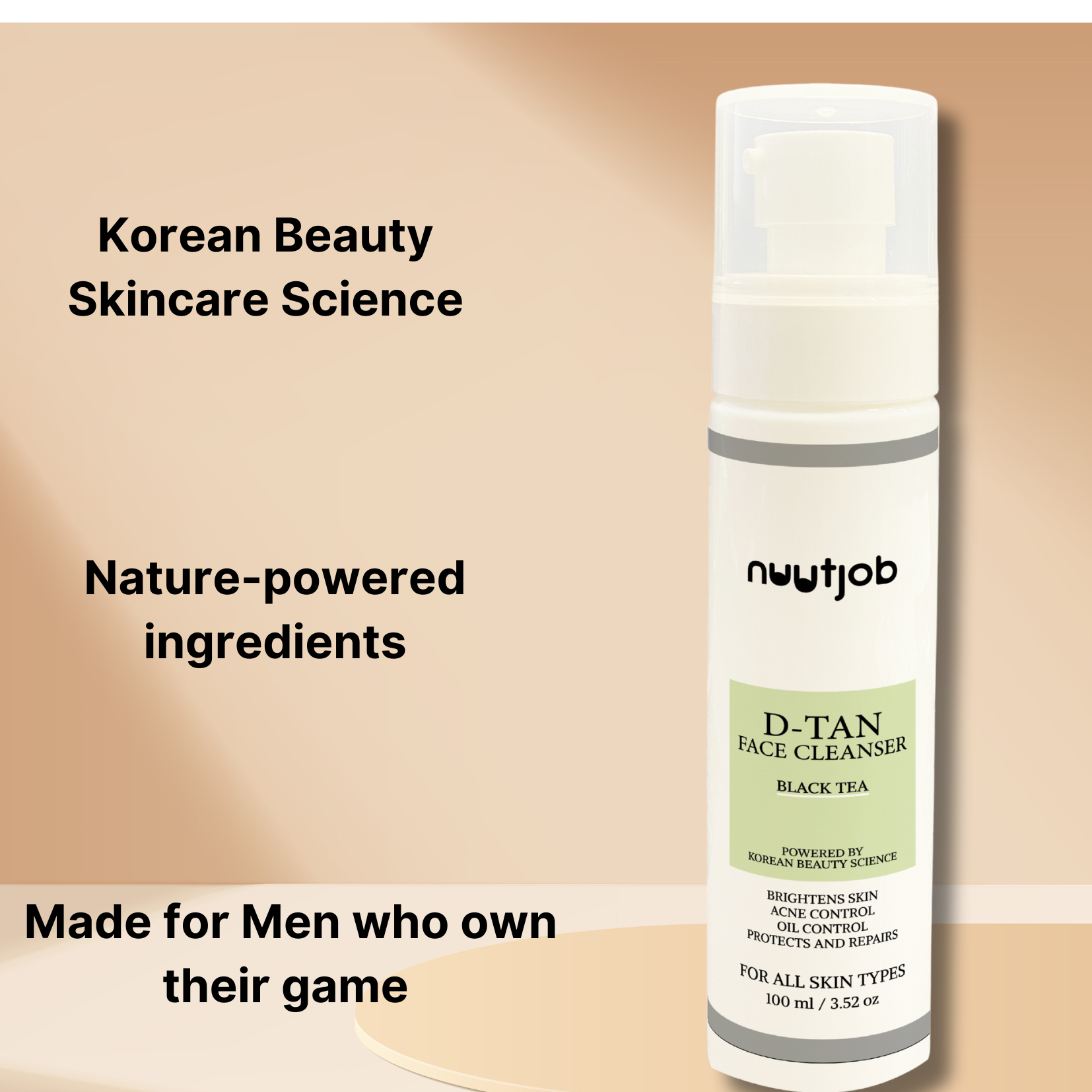 Black Tea D-Tan Face Wash for Men - Fresh & Clear Skin | 100ml