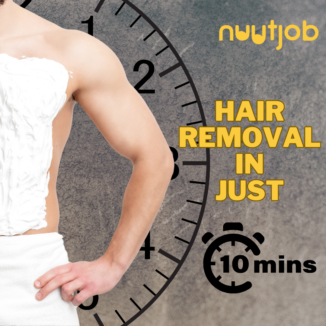Nuutjob Hair Removal Foam Spray 200 gm | Quick-Easy & Painless Hair Removal | Aloe Vera Extract | All Skin Types | Unisex Adult