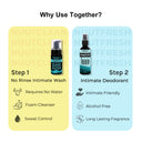 Quick Fix Combo Nuutclean Dry Wash + Nuut Fresh Intimate Deo Spray 200ml Combo pack