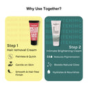 Nuutjob Intimate Hair Removal Cream+ Nuutglow Intimate Brightening Cream Combo