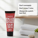 Nuutjob Intimate Hair Removal Cream for Men – Painless Hair Removal for Groin, Butt, and Shaft | Gentle & Fast-Acting Cream for Sensitive Skin - 50 gm