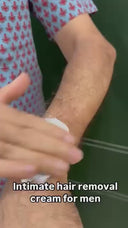 Nuutjob Intimate Hair Removal Cream for Men – Painless Hair Removal for Groin, Butt, and Shaft | Gentle & Fast-Acting Cream for Sensitive Skin - 50 gm