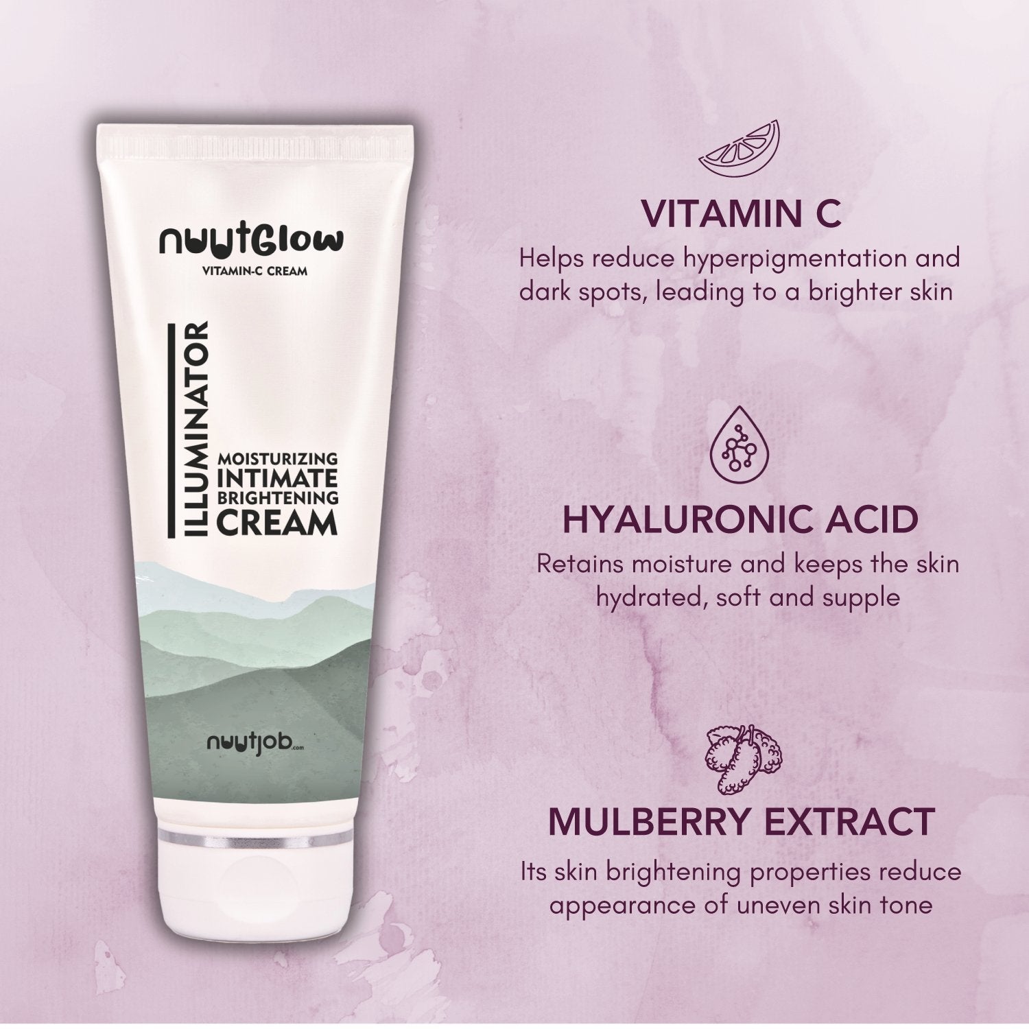 NuutGlow | Vitamin C Infused Intimate Moisturizing and Brightening Cream | 100 ml - Nuutjob